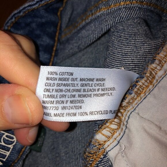 Wild Fable Women Size 4 Blue Distressed Cut Off Button Fly High Rise Jean Shorts - Picture 11 of 11